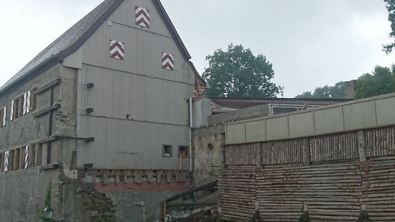  Ostflügel Burg Brattenstein nach Einsturz vor Neubau_Foto Archiv Stadt Röttingen 